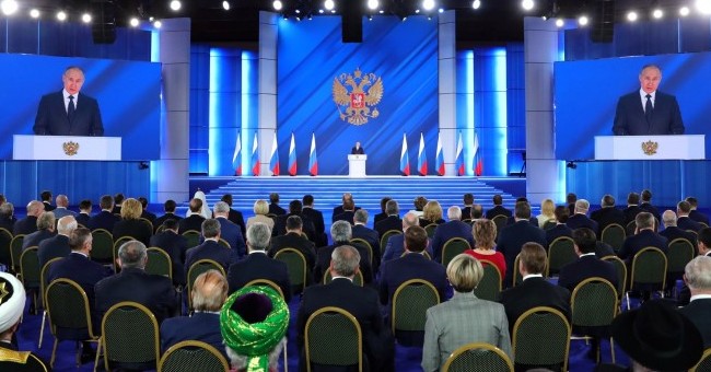 Члены Президиума МСР присутствовали на выступлении Президента России В.В. Путина, обратившегося с Посланием к Федеральному Собранию