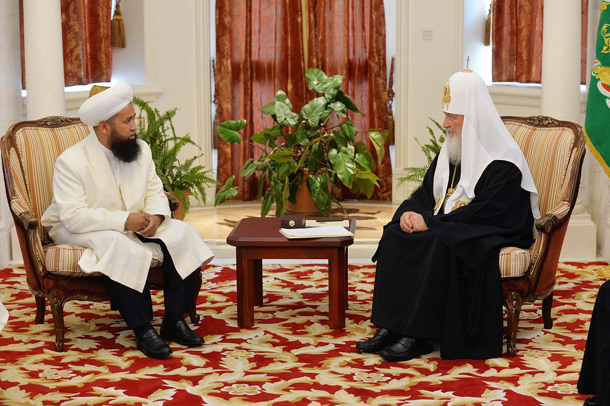Патриарх Московский и всея Руси Кирилл встретился с Верховным муфтием Киргизской Республики