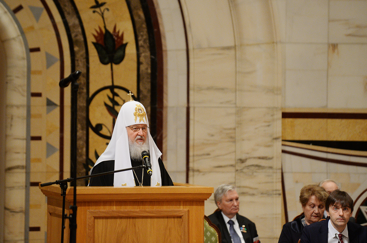 Святейший Патриарх Кирилл возглавил пленарное заседание XXI Всемирного русского народного собора