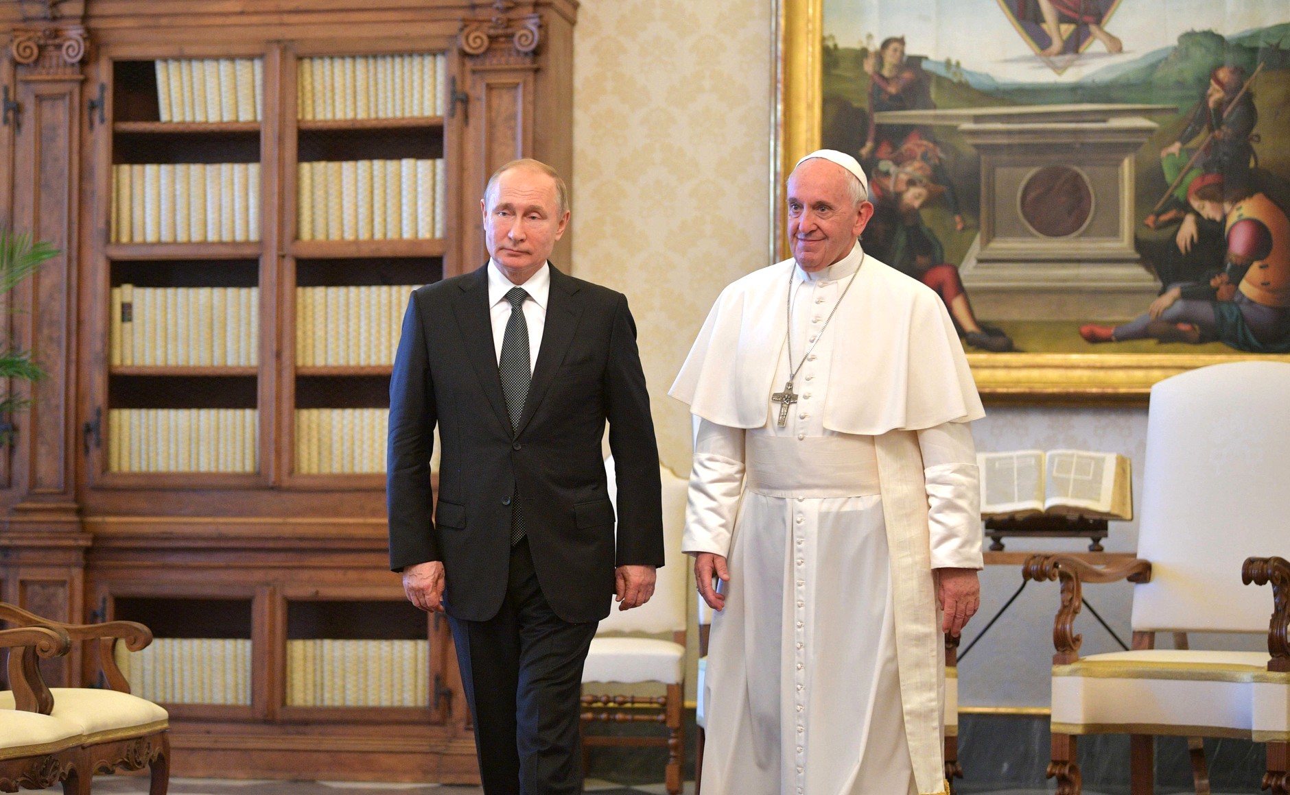 В Ватикане состоялась встреча Президента России В.В. Путина с Папой Римским Франциском